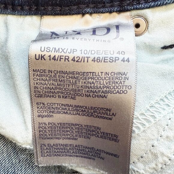 NYDJ Marilyn Straight Jeans, Jordan Medium Blue, Size 10 - Picture 7 of 9